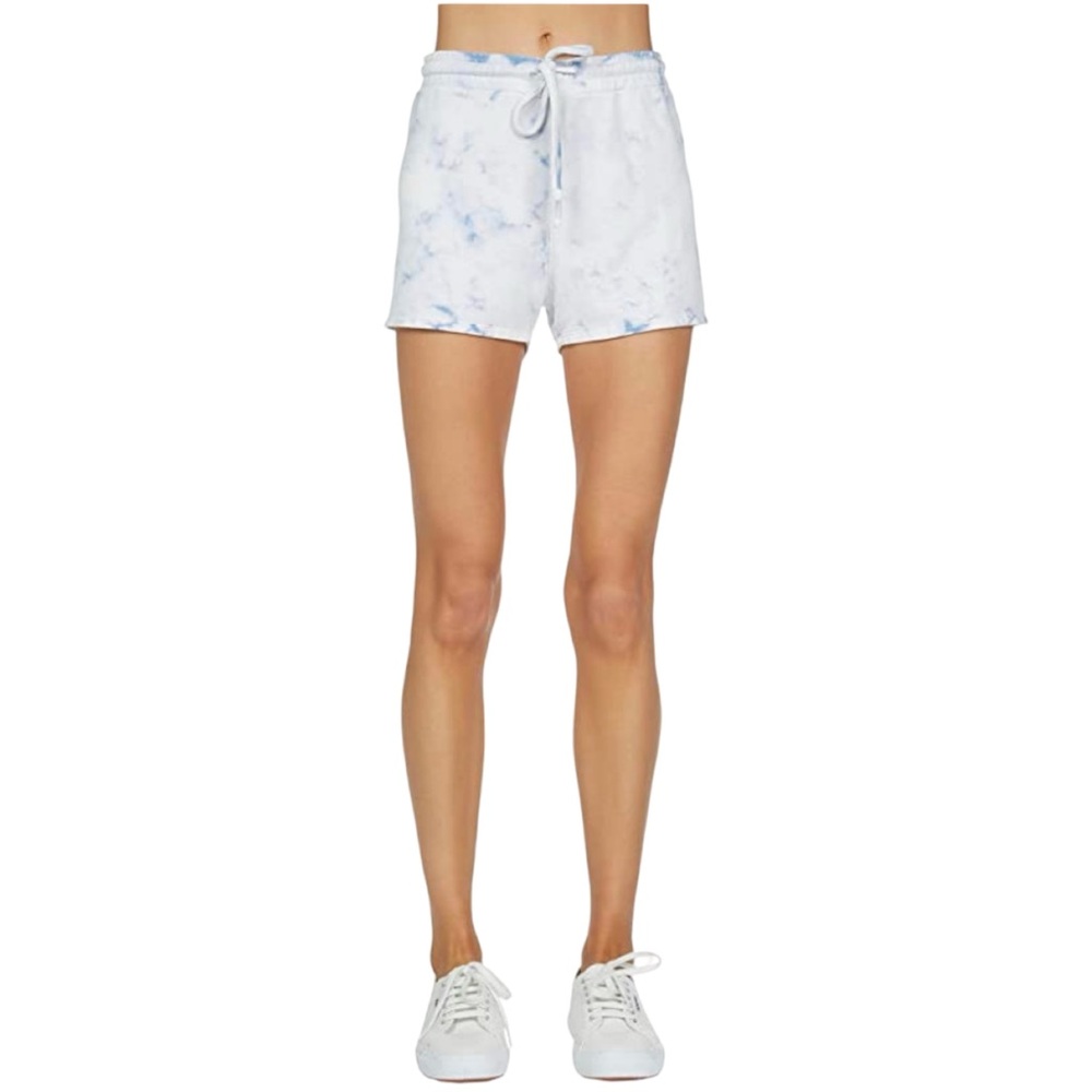 NWT Michael Lauren Vito Marbled Cotton Sweat-shorts